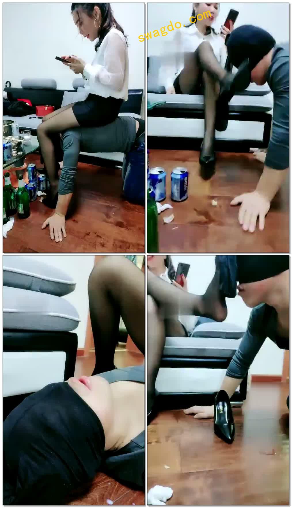 【佳汶S】人肉凳子伺候主人吃饭【39分钟】
