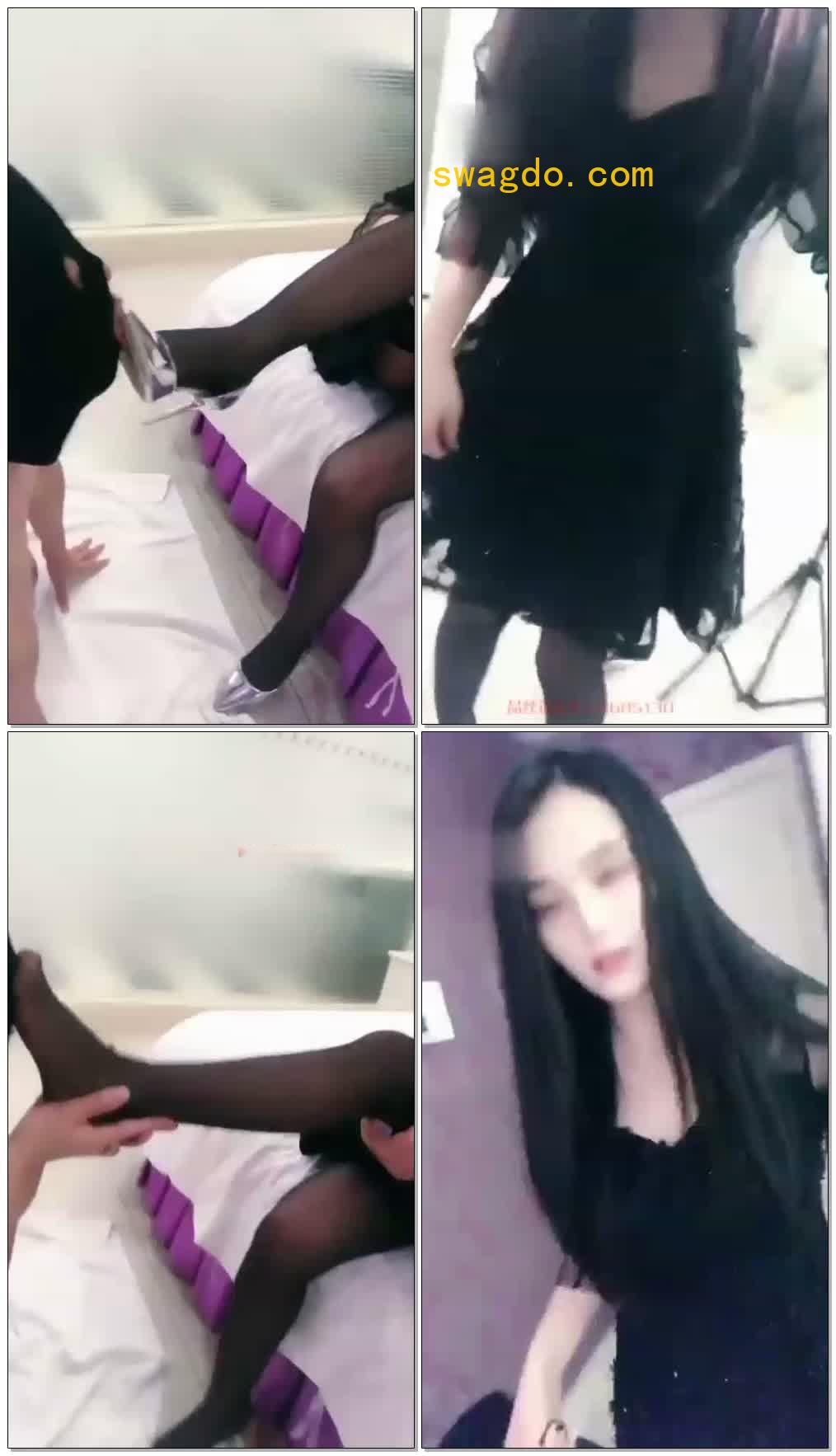 【免费】【丹丹斯】超美女S口水丝袜首调【7分钟】