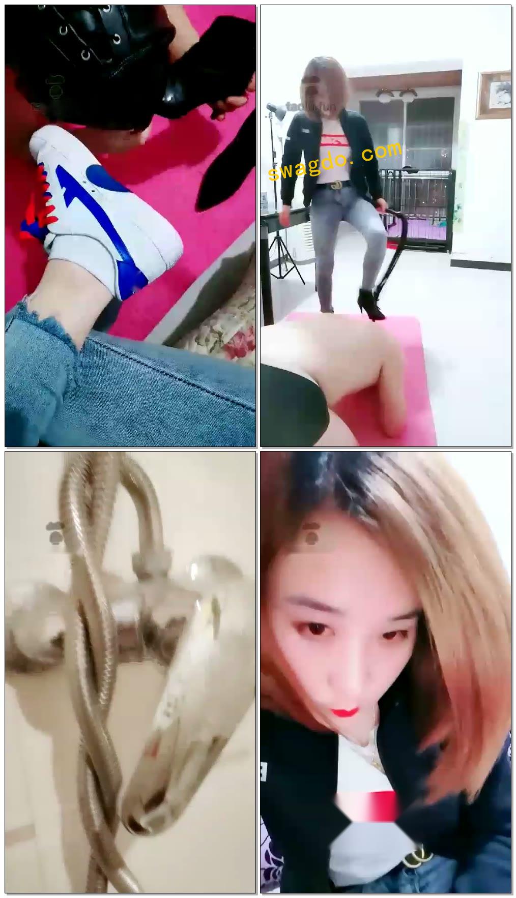 【西安丽妃s】TJ，聊天，今晚圈养这只狗，SP,舔脚，踩脸，虐乳【105分钟】
