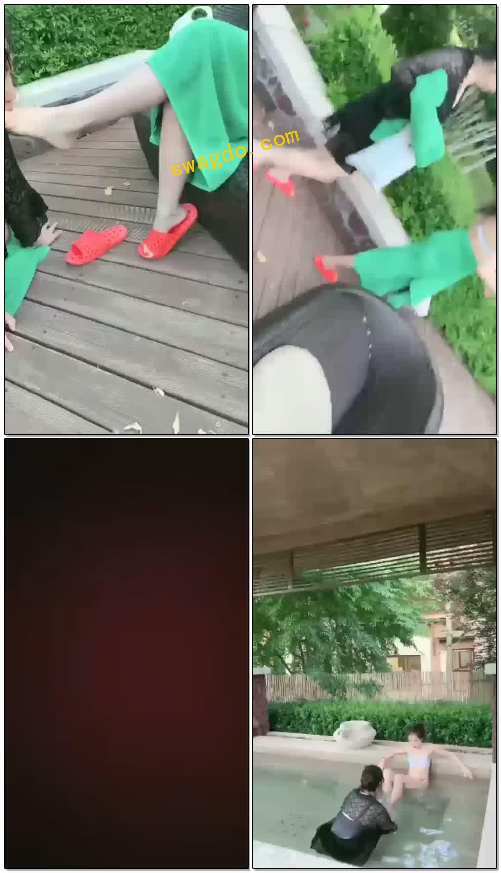 【歌迪丝S】温泉放松一下,泡澡温泉,虐老母狗【18分钟】【高清】
