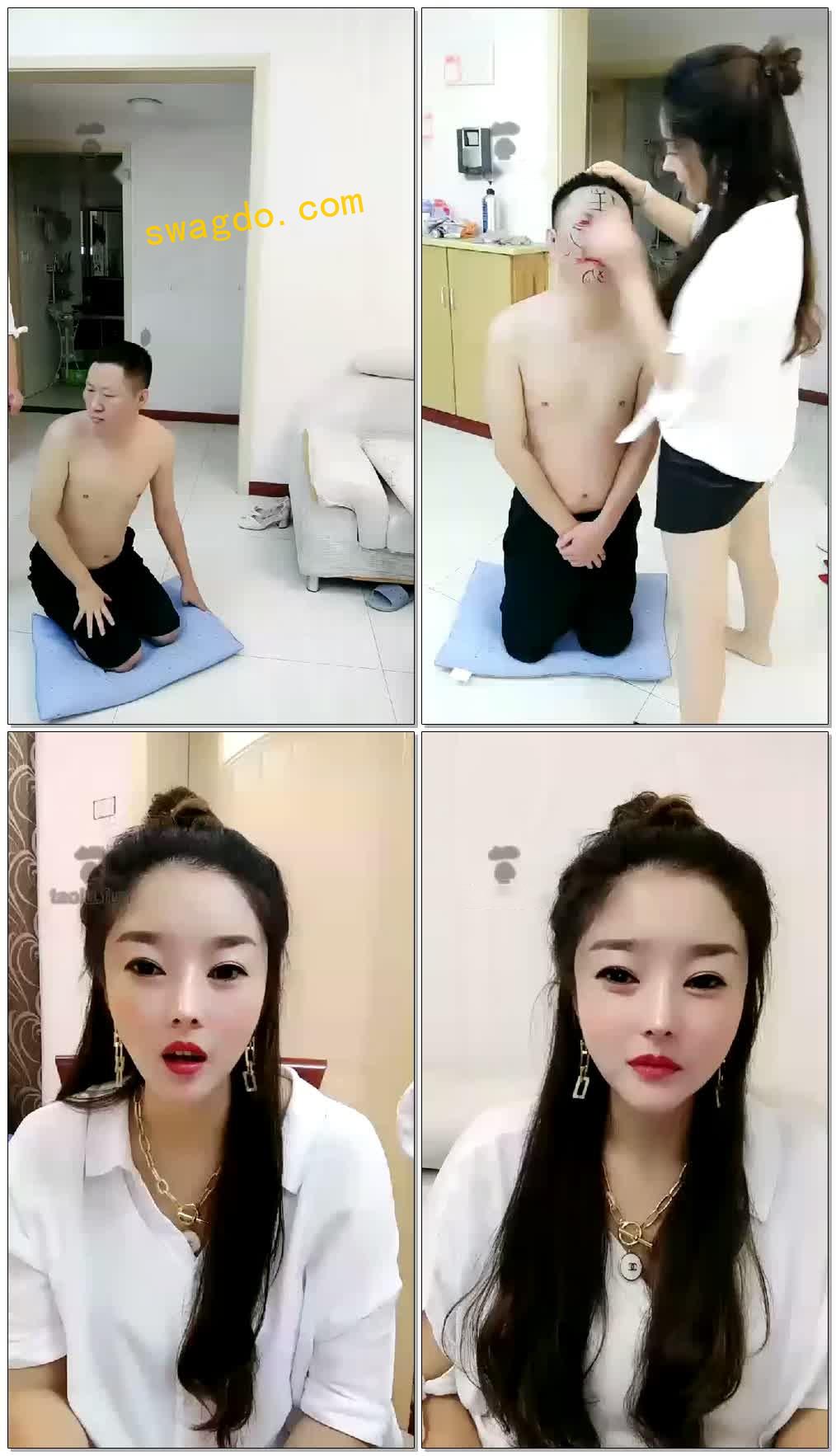 【重庆仙儿女王】暴击耳光!加踢裆超狠【155分钟】【普清】
