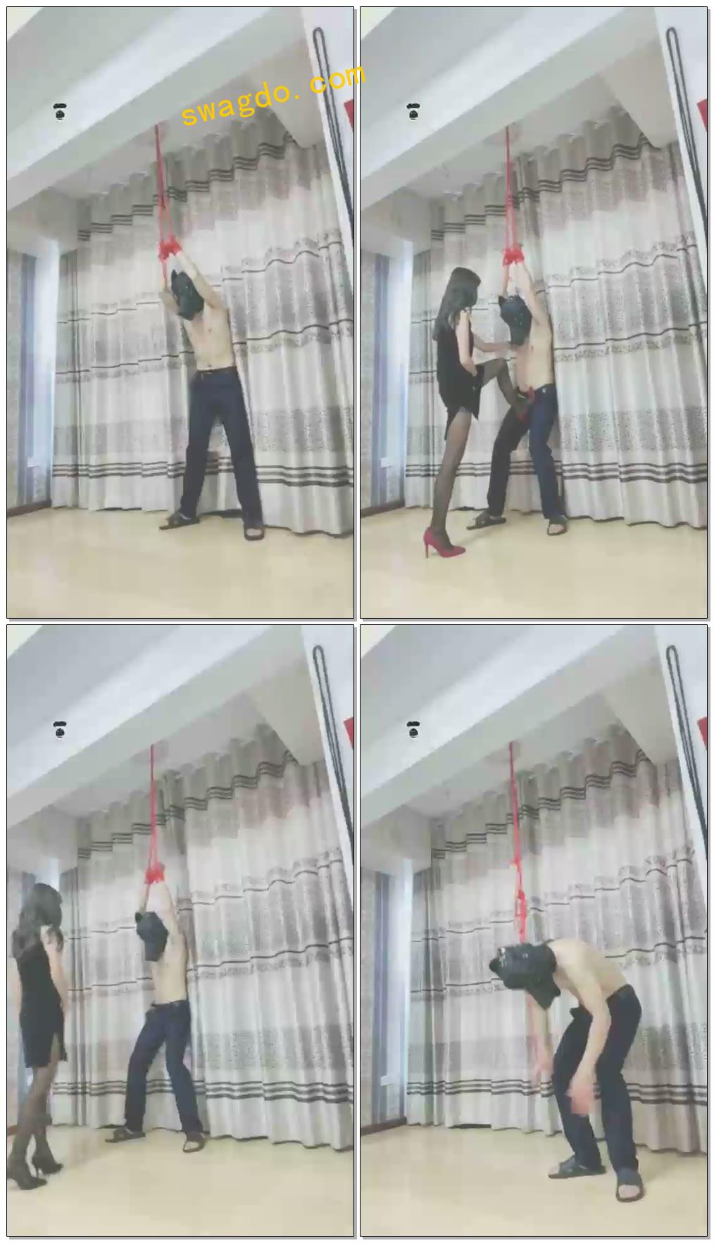 【妖妖女王】踢裆专场对付裆痒的就应该狠狠的【21分钟】【标清】