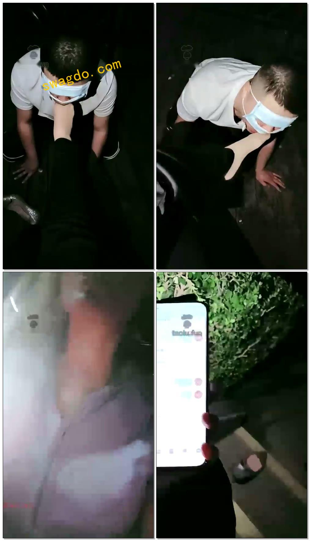 【林夕女王】公园边玩贱狗舔鞋舔肉丝【29分钟】【标清】