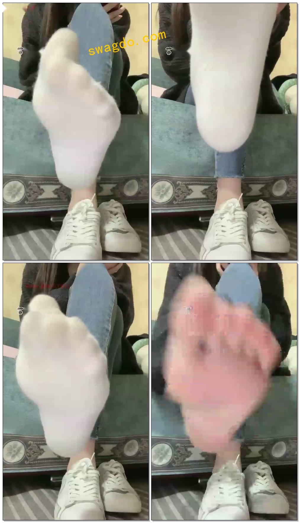 【安主S】第一视角臭棉袜脚底来闻闻【72分钟】【标清】