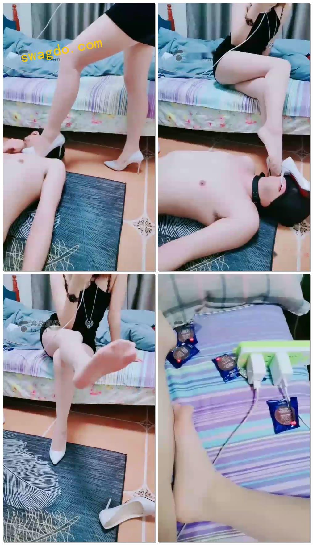 【心竹S】高跟肉丝诱惑羞辱家m【28分钟】【标清】