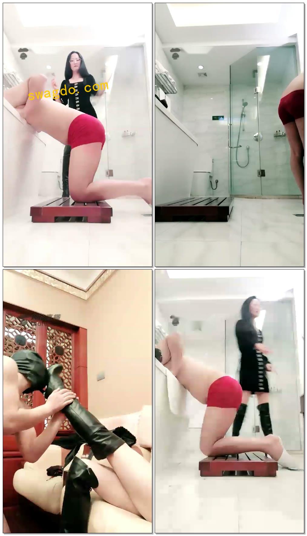 【女王菲主】玩玩我的新狗狗,一直罚跪踢打鞭打!【90分钟】【高清】