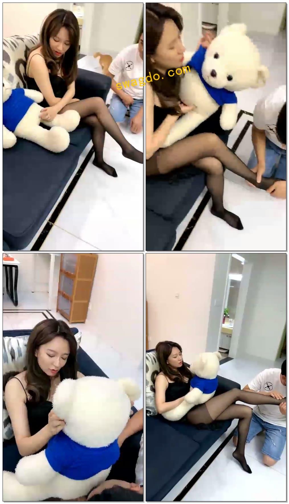 【洛洛s】调教绿帽老公带他兄弟和我亲热【13分钟】