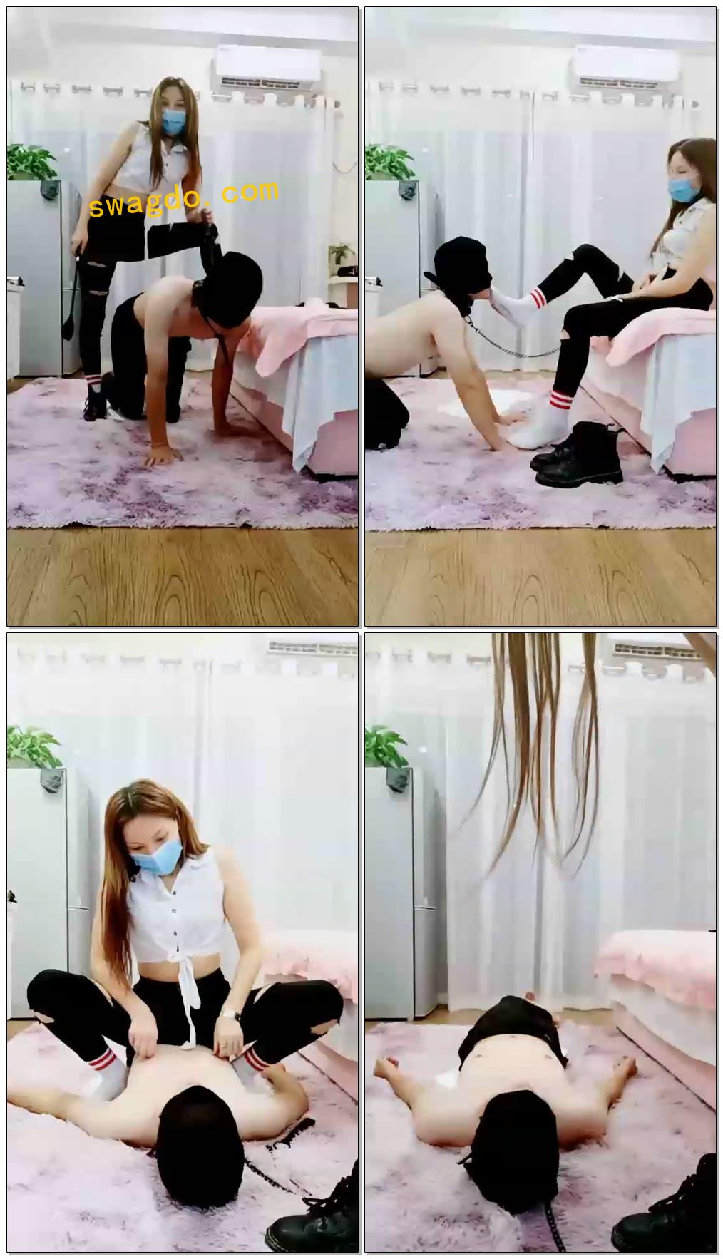 【女皇余香】臭白棉袜的深喉羞辱【60分钟】