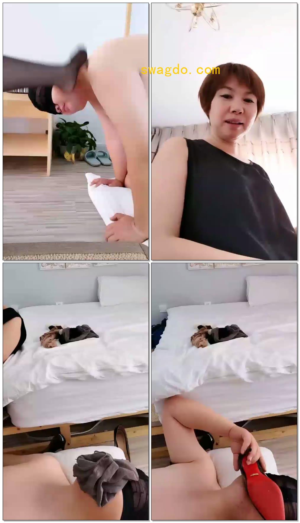 【冰城丶玫姿】玩狗狗,舔丝袜脚,丝袜窒息【39分钟】