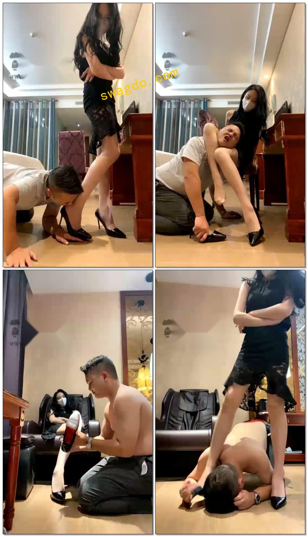 【弯弯小阿姨呀s】调教女上司训斥下属，羞辱钻跨【50分钟】