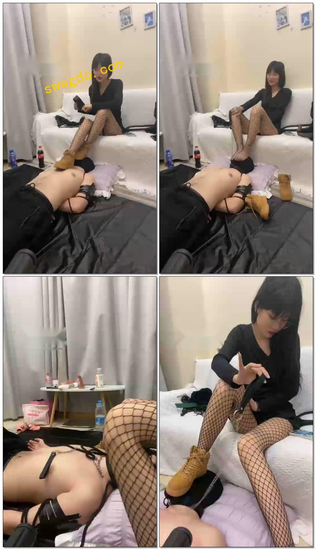 【灵猫s】调教捆绑垫脚踩头【25分钟】