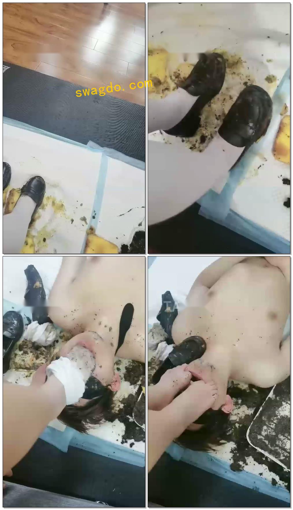 【傲柔】舔泥鞋底具水烟灰泥巴踩满狗脸手【48分钟】