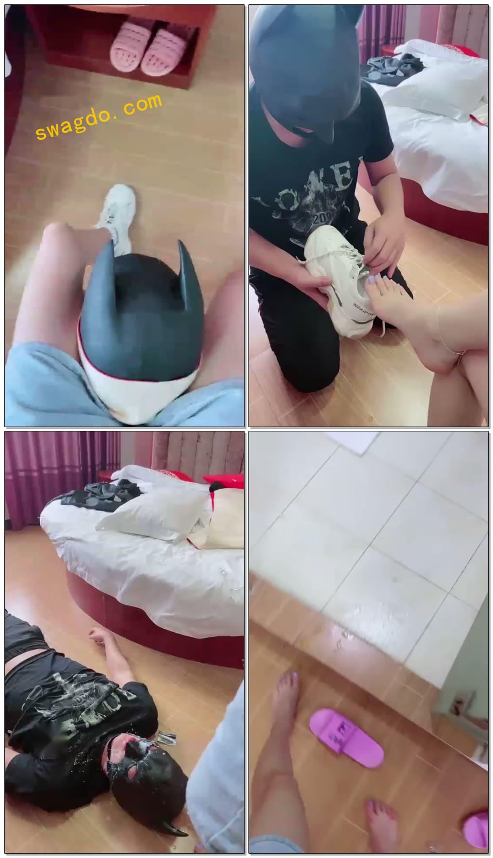 【玖玖呀】清理运动鞋骑马踩踏喂食【61分钟】