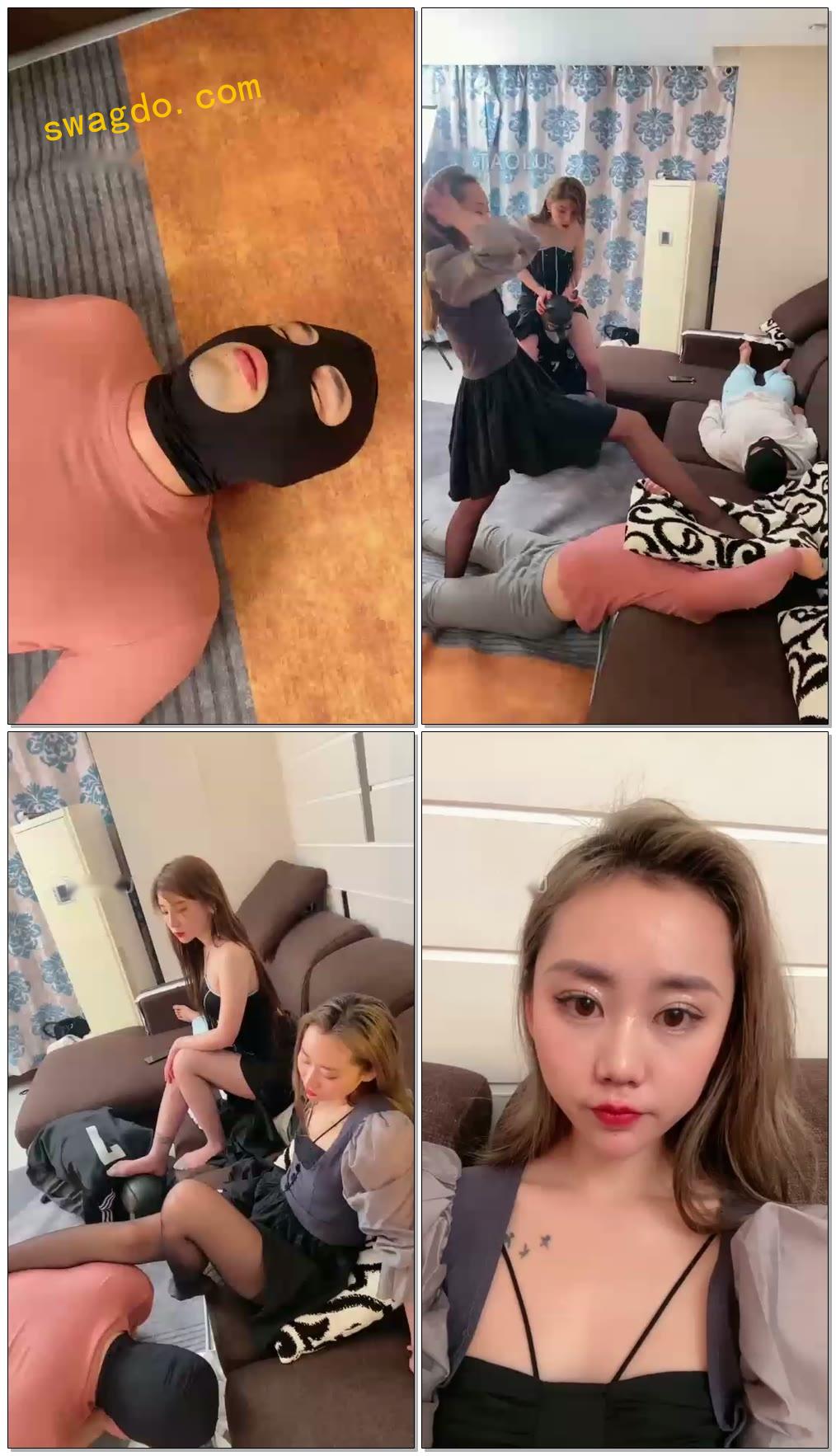 【二宝s&领主老大】两个女人的家奴炼狱和生活的解密【63分钟】