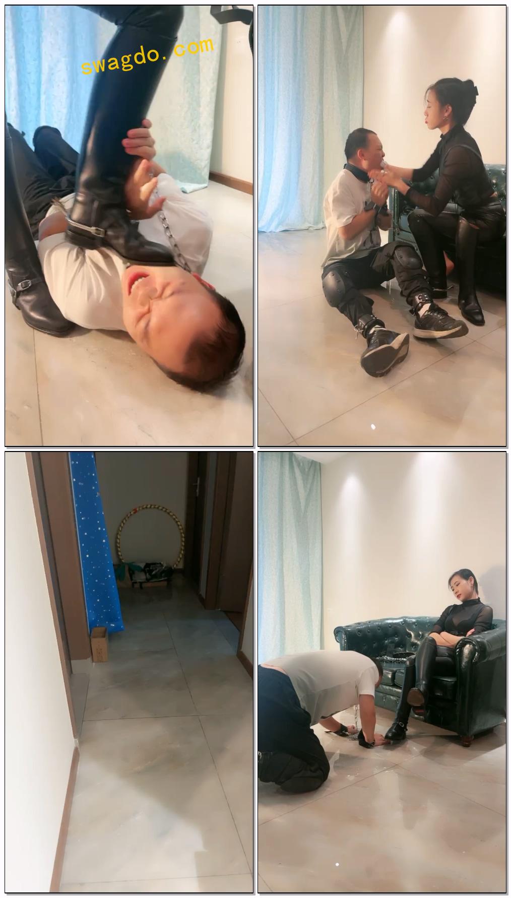 【爱丽丝S】酷刑拷问大马靴伺候虐奴圣水鞋底喂食【42分钟】