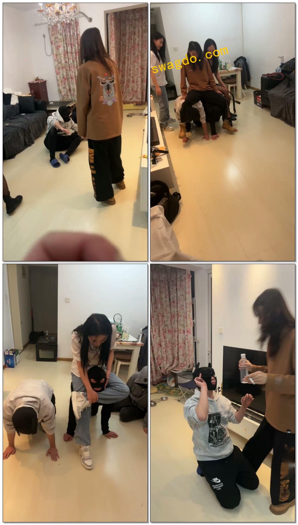 【Da猫】Da猫,乔伊S,泽天S三主调狗,暴打两见狗,耳光踩踏【40分钟】