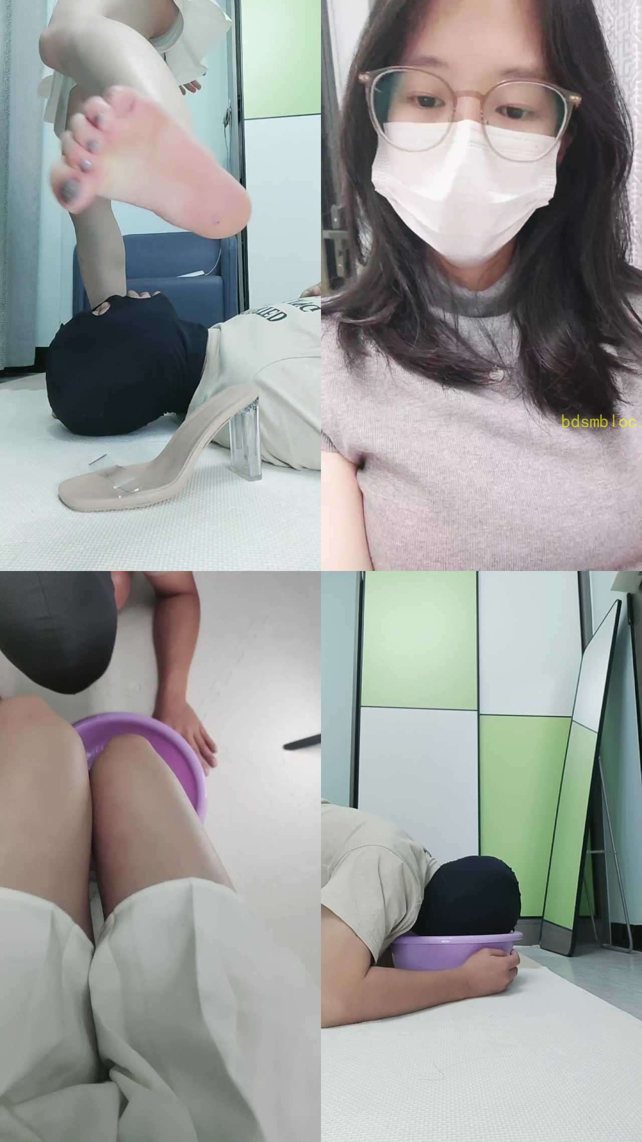 【云儿】超强裸足深喉插吐/喝洗脚水