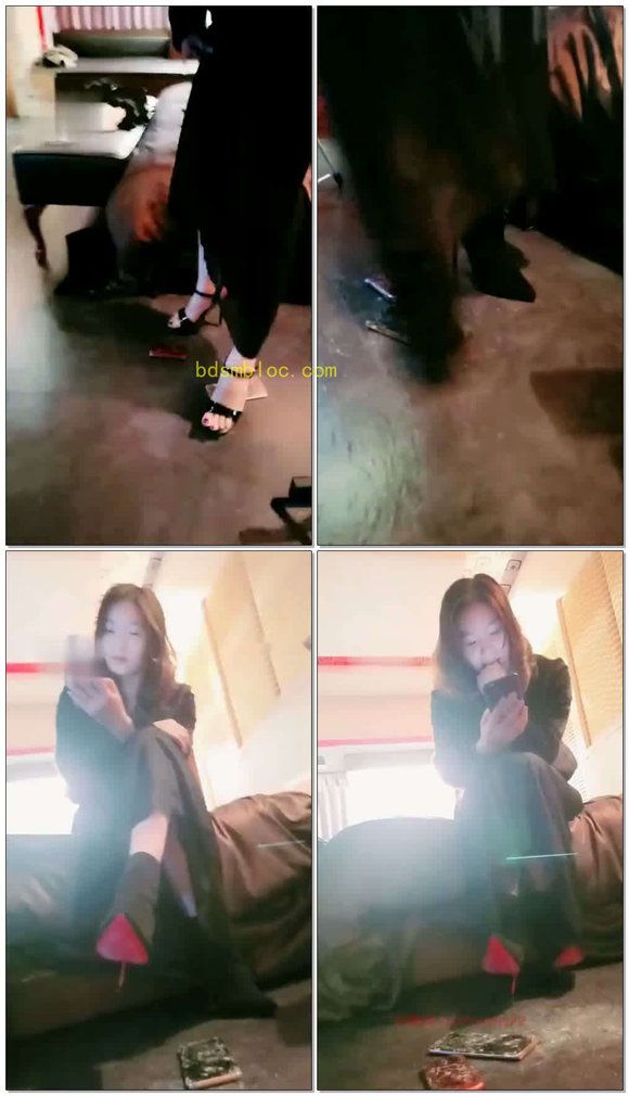 【台湾御姐s】踩爆奴的手机
