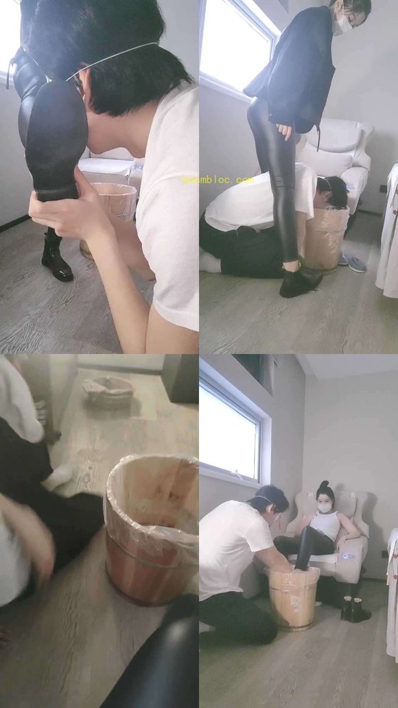 【聆彤S】沐足店伺候-舔闻脏鞋原味白袜