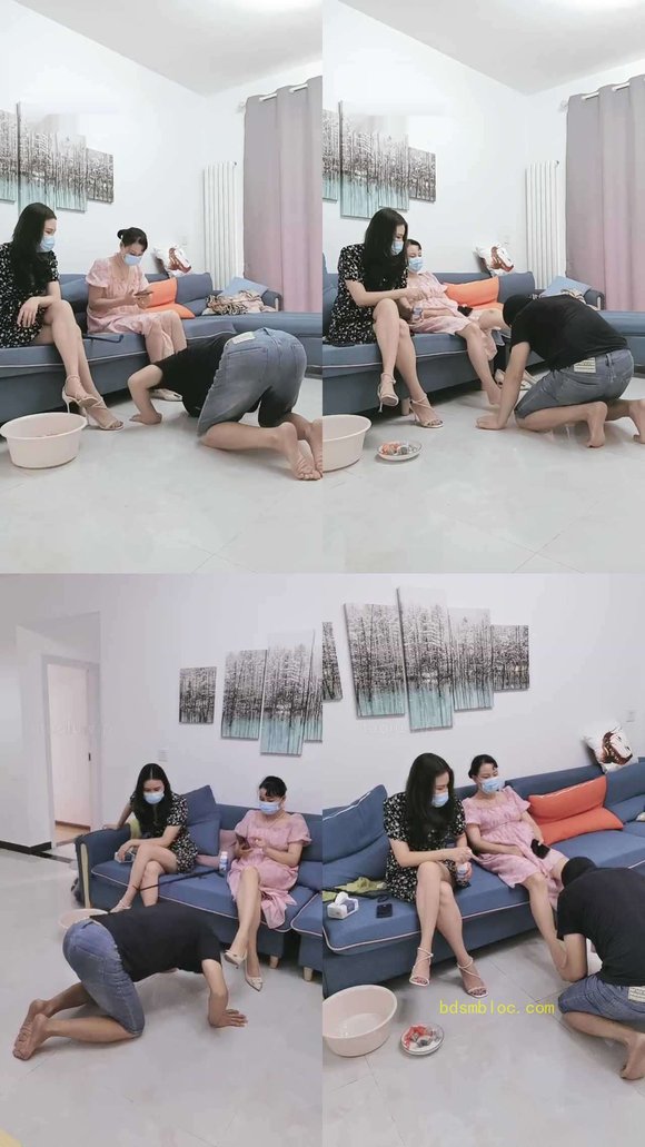 【朱迪女王】双S-伺候洗脚踩踏喂食【双视角版】