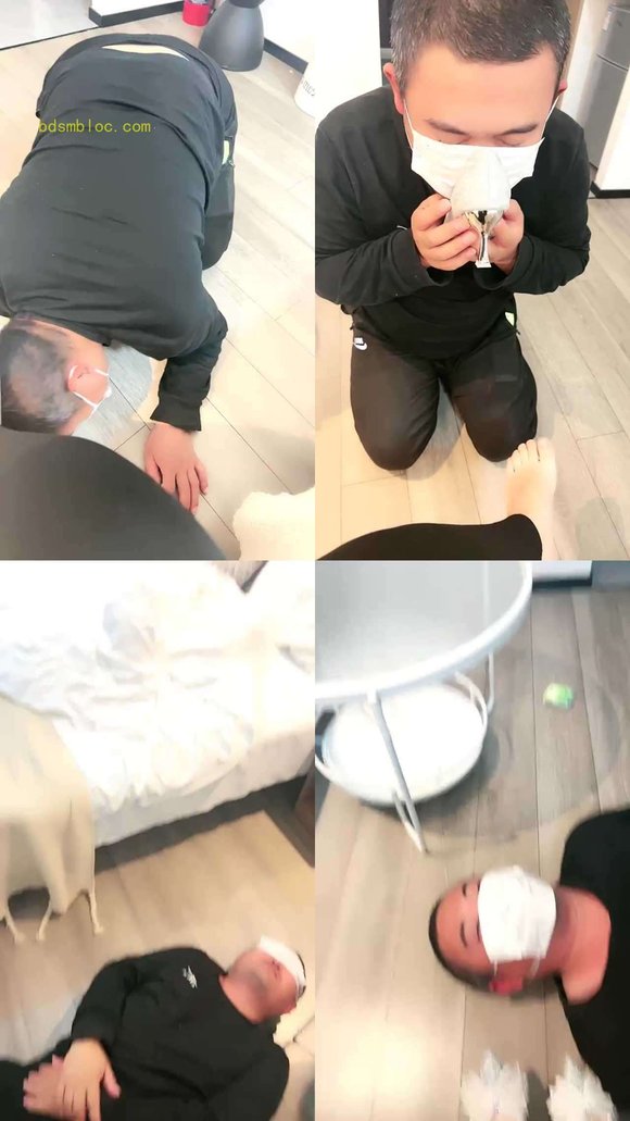 【悠米】贱狗舔脚丫舌头伸的很长