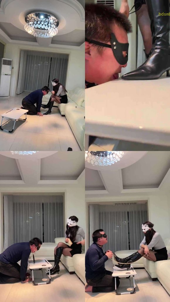 【妆主大大】模特长靴黑丝诱惑调