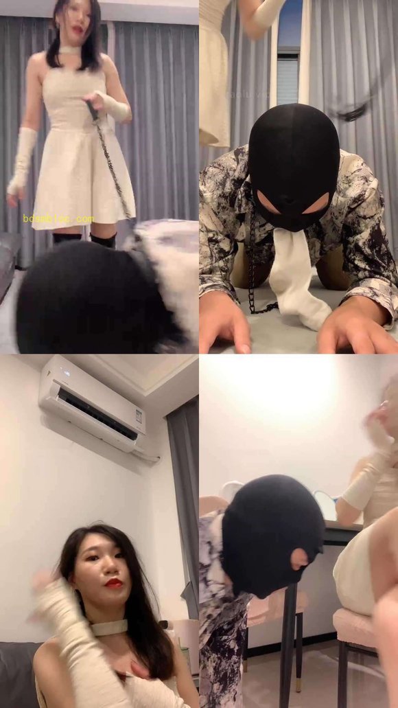 【小麦S】鞭打/耳光/口水/舔脚闻棉袜/深喉/掐脖窒息虐乳/圣水
