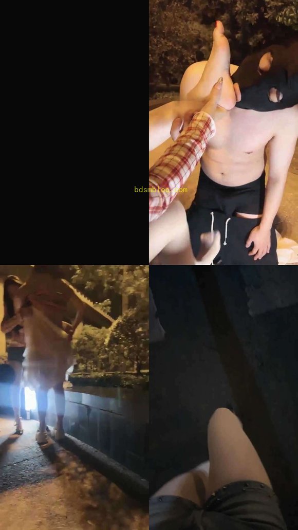 【汐言】奴下奴+女奴露出户外调