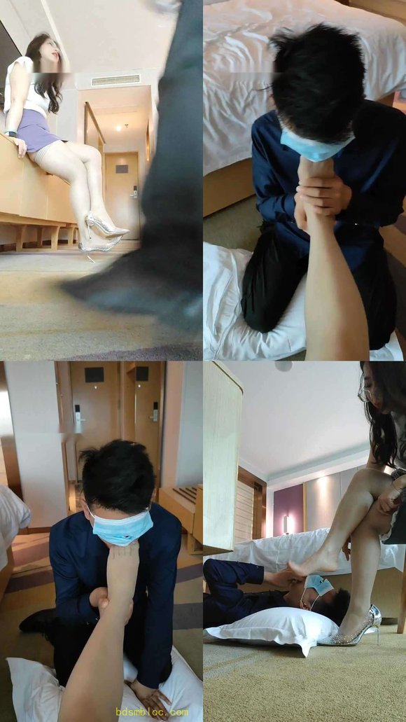 【广州丝主】上司下跪做狗/嘴叼高跟/嘴洗丝袜