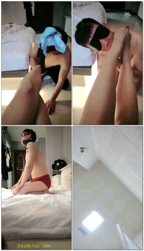 【暖狐S】小贱狗千里求虐，舔鞋舔脚丝袜，脚踩口鼻倒计时窒息