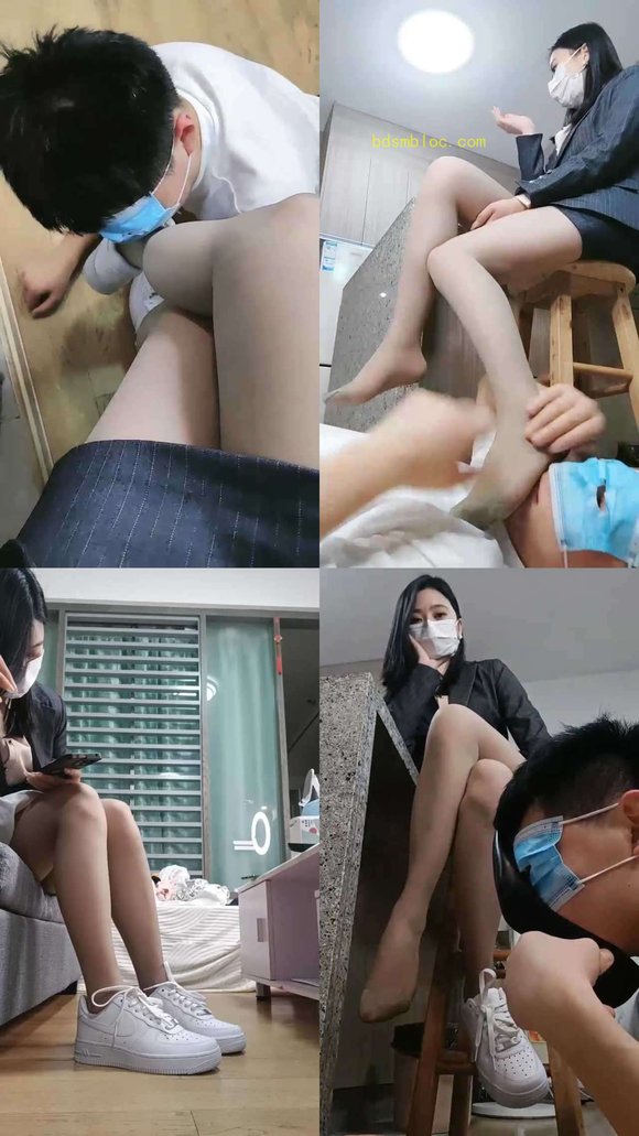 【梵高】小白鞋丝袜碾压狗头/恋足【双视角版】
