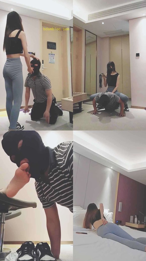 【美娜格格】瑜伽教练白袜诱惑-骑马转胯/鞭打耳光/吃口水