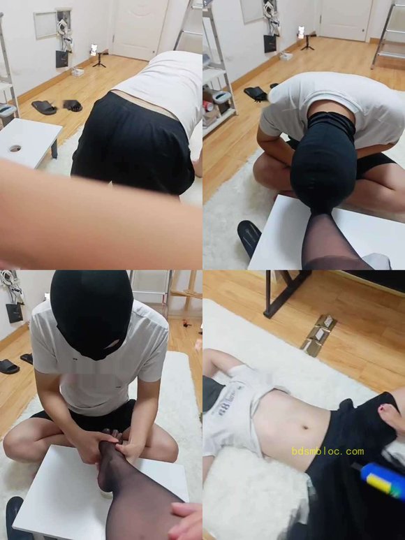 【梓雅】高跟黑丝玩虐脚奴
