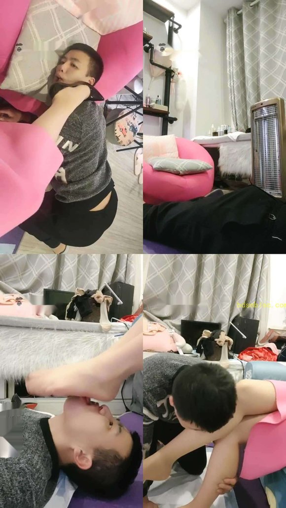 【咩祖】飞车党被我逮住后深喉/腿绞/肉丝脚羞辱