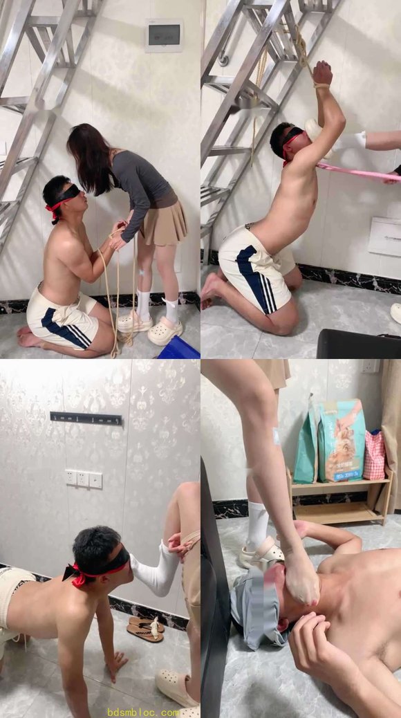 【米琦妙妙屋】萝莉学生主-吊绑重度踢踹虐打