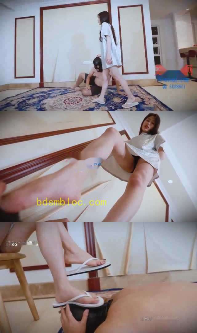【芷晴】挑战女神失败 被踩在脚下羞辱