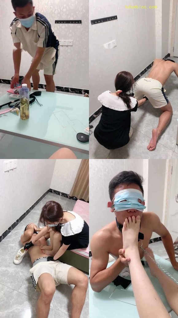 【香芋朱朱】奖励家务奴舔多双脏鞋