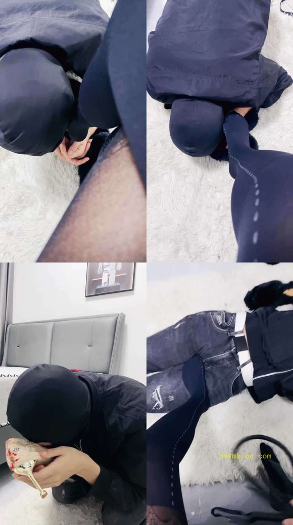 【兜兜】黑丝恋足舔美腿
