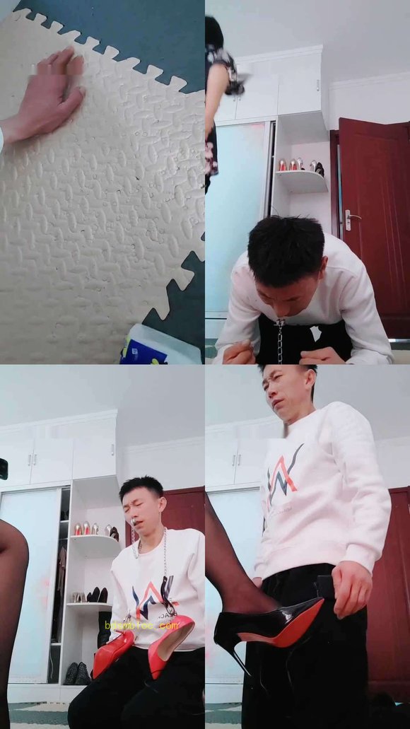 【魅影女神】鼻钩遛狗的痛苦