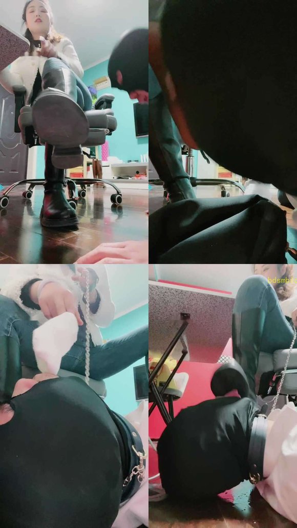 【语阳】白袜塞嘴/黑丝长靴碾压狗头