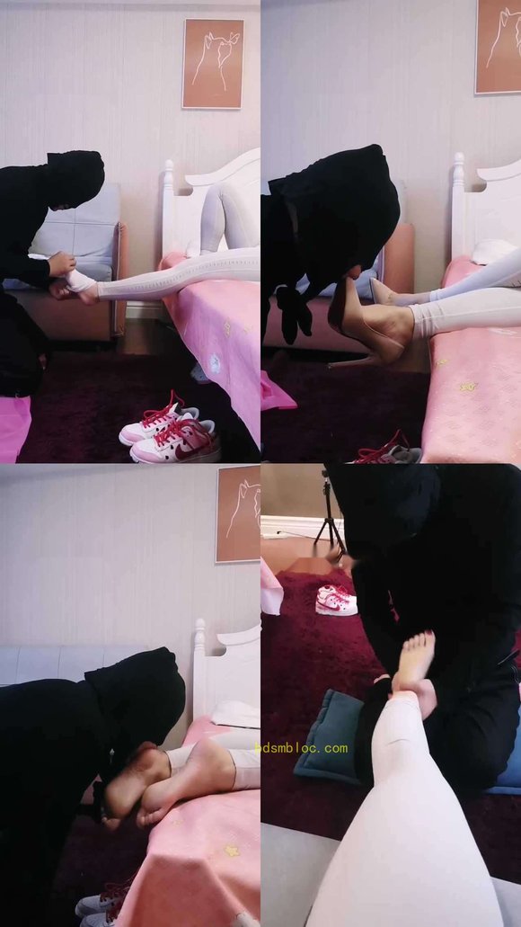 【An盈盈】运动后原味鞋袜狂舔