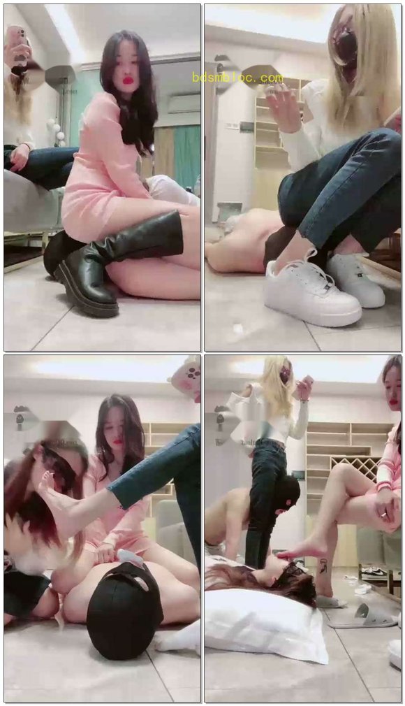 【希希子】羞辱调教两位学姐强迫学妹做奴隶舔姨妈J坐脸口水