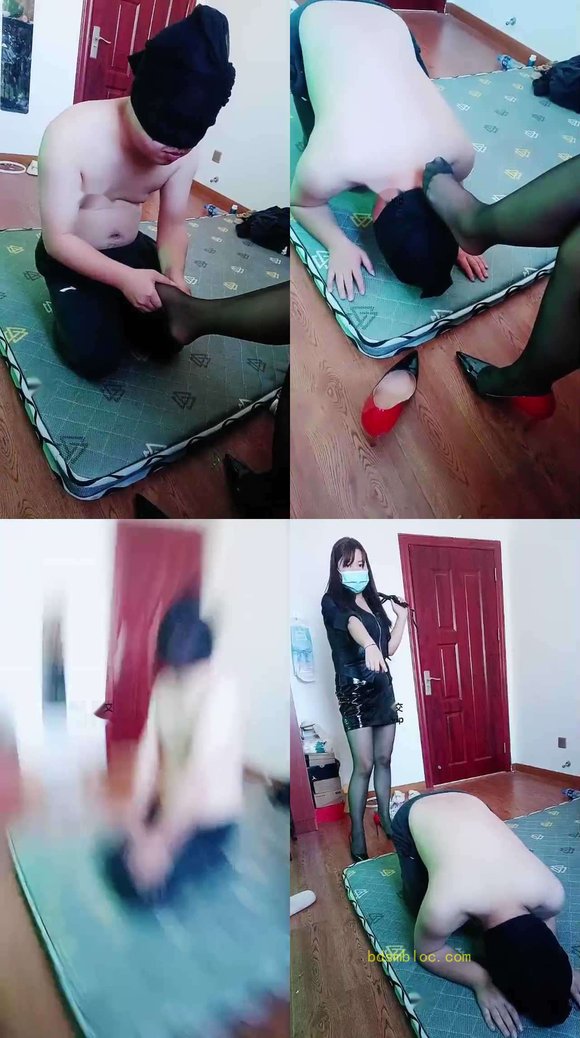 【乂乂】高跟黑丝踩虐/鞭打耳光