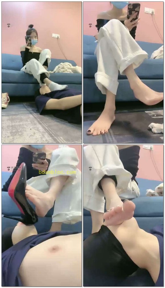 【希希s】帆布鞋棉袜美脚侍奉