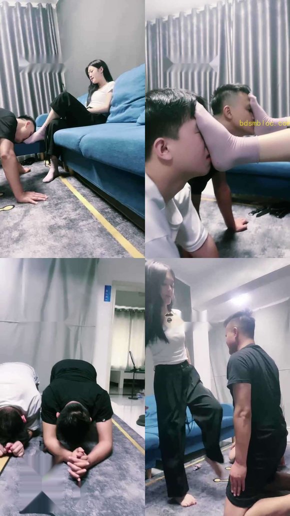 【微微S】双狗超喜欢素人的原味棉袜