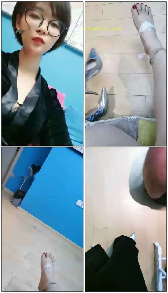 【语晴】双主调教圣水钻胯耳光