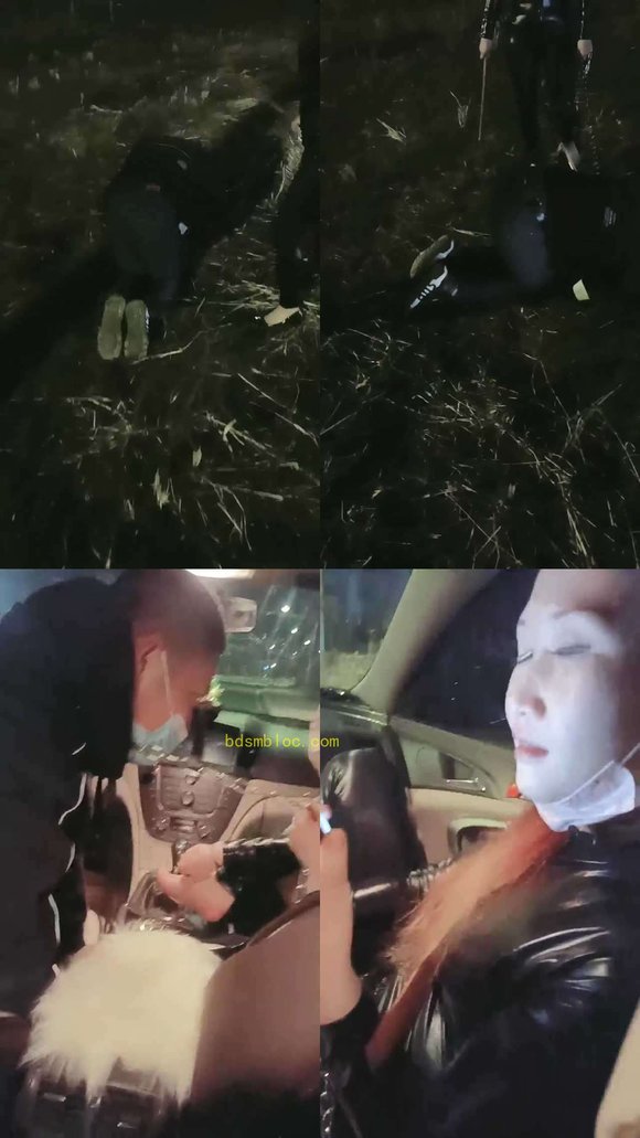 【高冷范毒祖宗S】户外草地捆绑羞辱贱狗