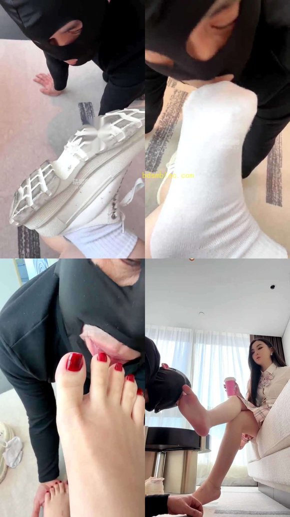 【风吟女神】脏鞋底 强制清理浓重棉袜除臭裸足舔脚深喉训斥不断