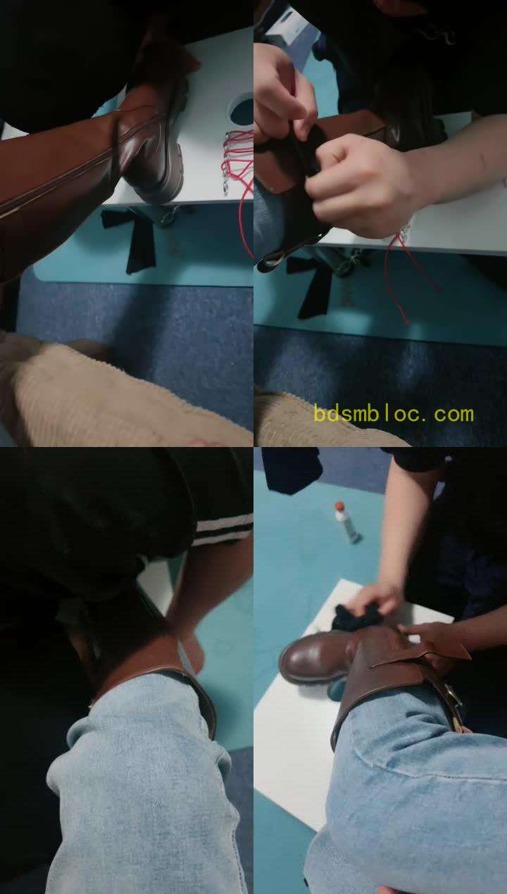 【董小姐】用狗舌保养主人的长靴