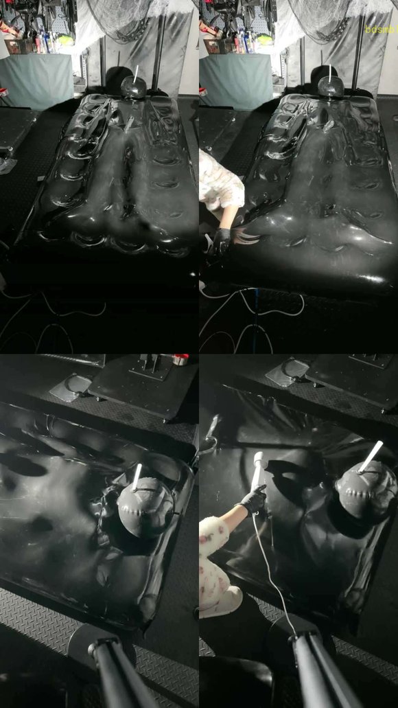 【K老师】皮革床束缚窒息